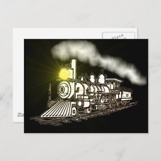 Carte Postale Train Fantôme (Devant / Derrière)