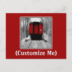 Carte Postale Train ferroviaire Black and Red Heritage