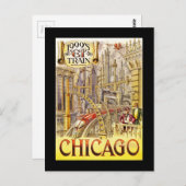 Carte Postale Train ferroviaire de l'avenir (Devant / Derrière)