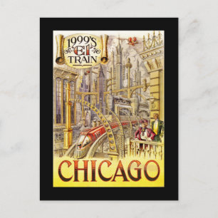 Carte Postale Train ferroviaire de l'avenir