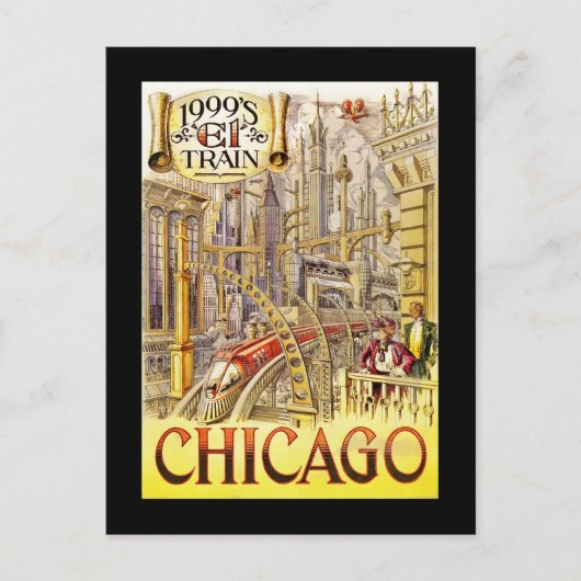 Carte Postale Train ferroviaire de l'avenir (Devant)