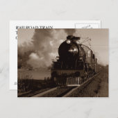 Carte postale ~ TRAIN FERROVIAIRE TRAVERSEUR CAMPA (Devant / Derrière)