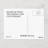 Carte postale ~ TRAIN FERROVIAIRE TRAVERSEUR CAMPA (Dos)