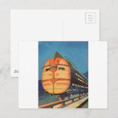 Carte Postale Train futur (Devant / Derrière)
