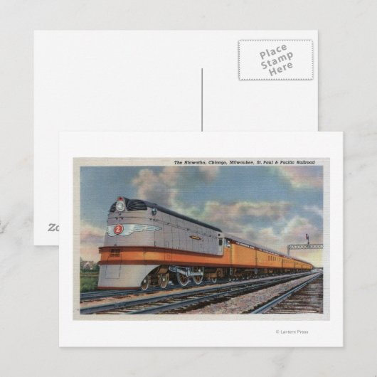 Carte Postale Train Hiawatha #2 (Devant / Derrière)