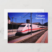 Carte Postale Train ICE à Cologne (Devant / Derrière)