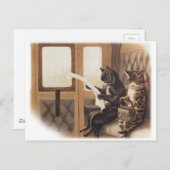 Carte Postale Train Kitty (Devant / Derrière)