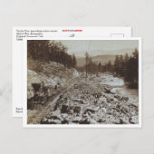 Carte Postale Train Le Long Du Truckee River (Devant / Derrière)