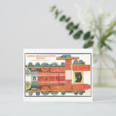 Carte Postale Train miniature en papier de style rétro--Angleter (Debout devant)