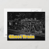 Carte Postale Train modèle à échelle O - Ghost (Devant / Derrière)