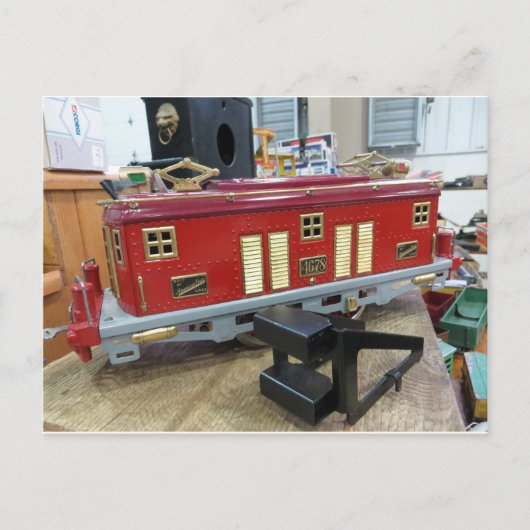 Carte Postale Train modèle rouge (Devant)
