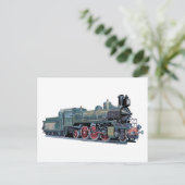 Carte Postale Train moteur à vapeur (Debout devant)