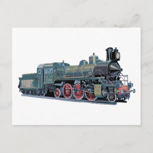 Carte Postale Train moteur à vapeur