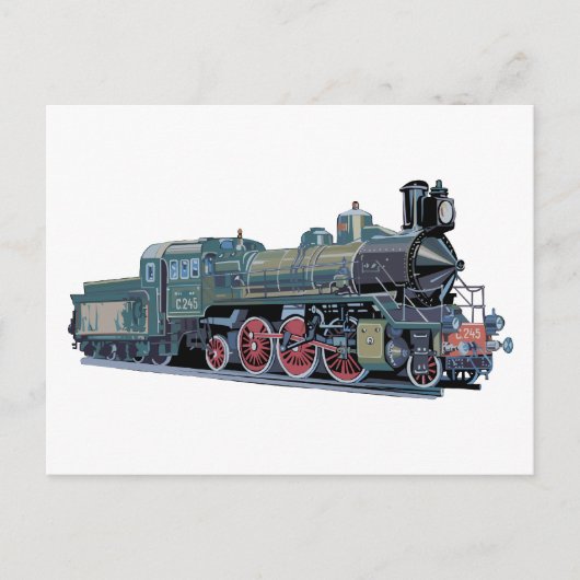 Carte Postale Train moteur à vapeur (Devant)