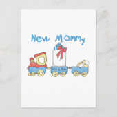 Carte Postale Train New Mommy of Boy tshirts et cadeaux (Devant)
