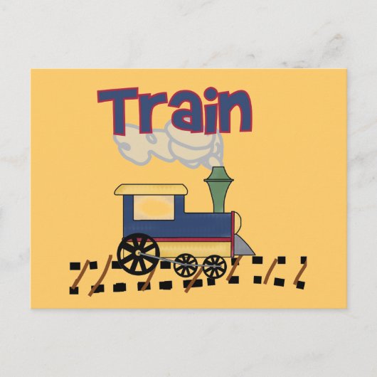 Carte Postale Train on Track Tshirts et cadeaux (Devant)