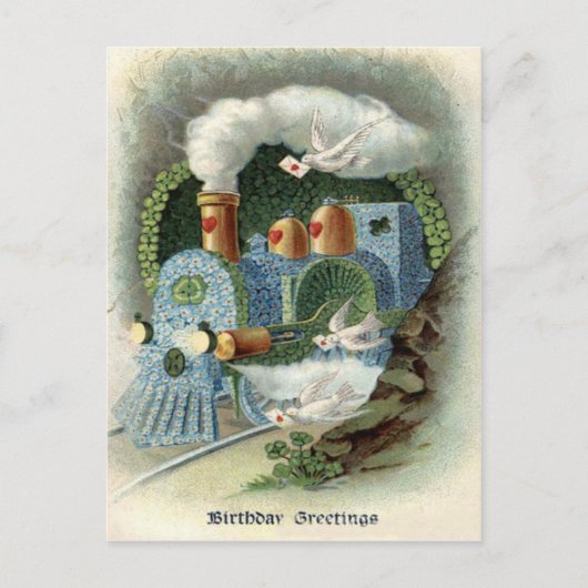 Carte Postale Train Oubliez-Moi Pas Clover Dove (Devant)