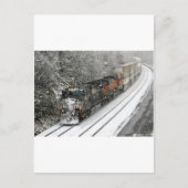 Carte Postale Train ouest à Snow (Devant)