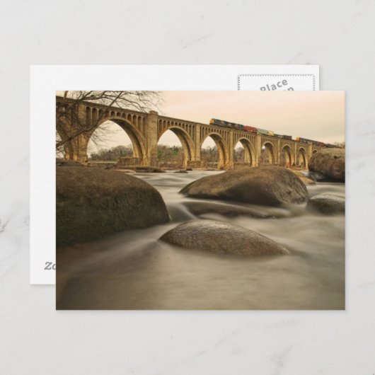 Carte Postale Train over James (Devant / Derrière)