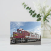 Carte Postale Train père Noël Fe (Debout devant)