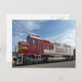 Carte Postale Train père Noël Fe (Devant / Derrière)