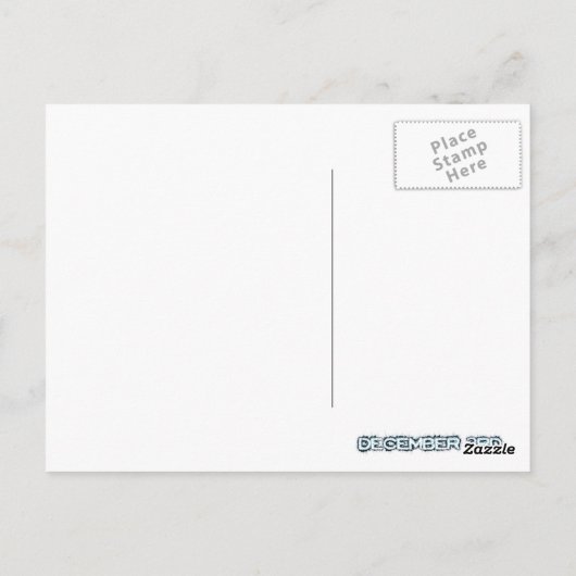 Carte Postale Train père Noël Fe (Dos)