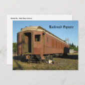 Carte Postale Train - Père Noël Rosa, Ca (Devant / Derrière)