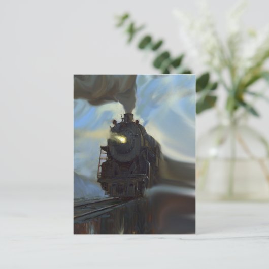 Carte Postale Train reflété (Debout devant)