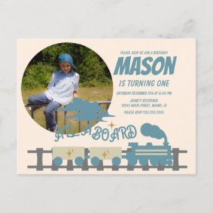 Carte Postale Train Rétro Fête d'anniversaire Enfants Terreux  P