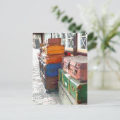 CARTE POSTALE TRAIN STATIONS (Debout devant)