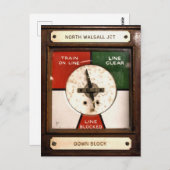 CARTE POSTALE TRAIN STATIONS (Devant / Derrière)