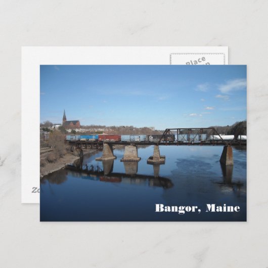 Carte Postale Train sur le Penobscot (Devant / Derrière)