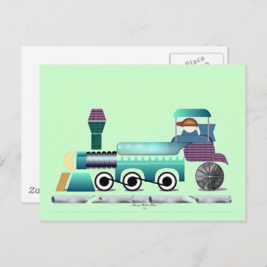 Carte postale Train Toot (Devant / Derrière)