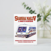 Carte Postale Train Transrapide Shanghai Maglev SMT (Debout devant)