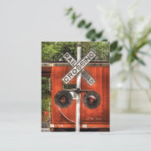 Carte Postale Train - Traversée ferroviaire (Debout devant)