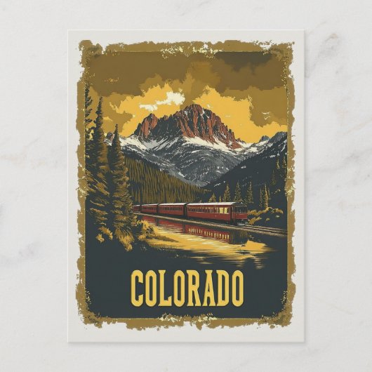 Carte Postale Train vintage Colorado Rockies Rockies (Devant)