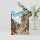 Carte Postale Train vintage Traversant Canyon (Debout devant)