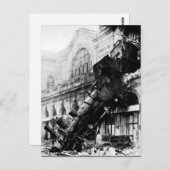 Carte Postale Train Wreck à Montparnasse, 22 octobre 1895 (Devant / Derrière)