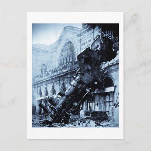 Carte Postale Train Wreck à Montparnasse, 22 octobre 1895 (Devant)
