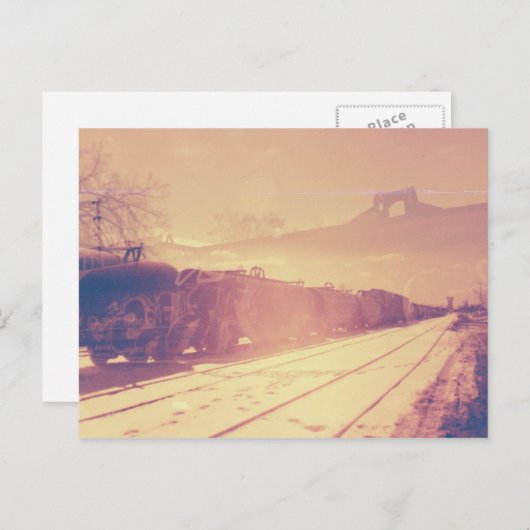 Carte Postale Train Yard (Devant / Derrière)