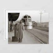 Carte Postale Train Zephyr de Burlington, 1940 (Devant / Derrière)