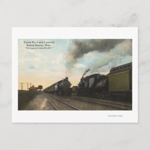 Carte Postale Trains #4 et #5 Passage