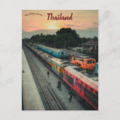 Carte Postale Trains à Chachoengsao Thaïlande (Devant)