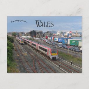 Carte Postale Trains à Holyhead au Pays de Galles