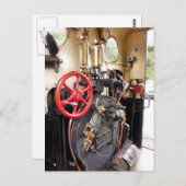 CARTE POSTALE TRAINS À VAPEUR (Devant / Derrière)