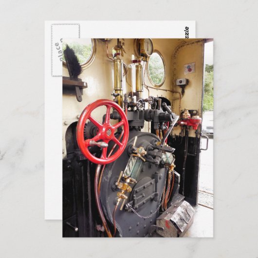 CARTE POSTALE TRAINS À VAPEUR (Devant / Derrière)