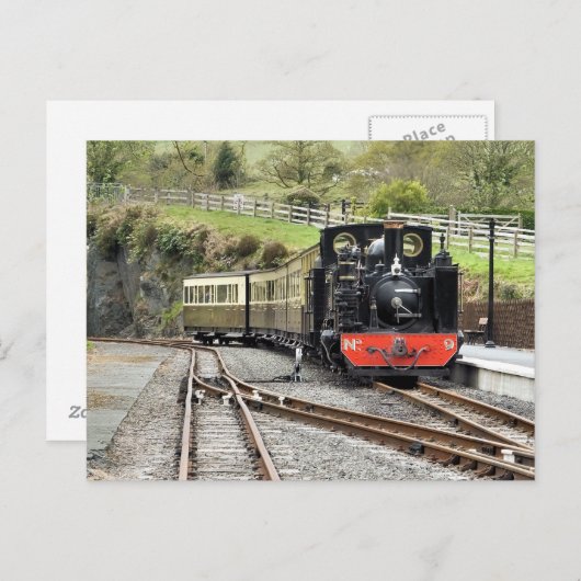 CARTE POSTALE TRAINS À VAPEUR (Devant / Derrière)