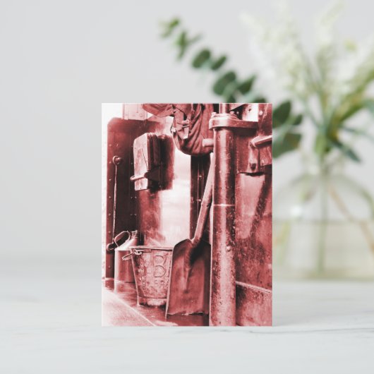 CARTE POSTALE TRAINS À VAPEUR (Debout devant)