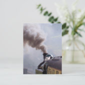 CARTE POSTALE TRAINS À VAPEUR (Debout devant)