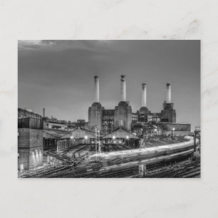 Carte Postale Trains de Battersea Power Station, Londres